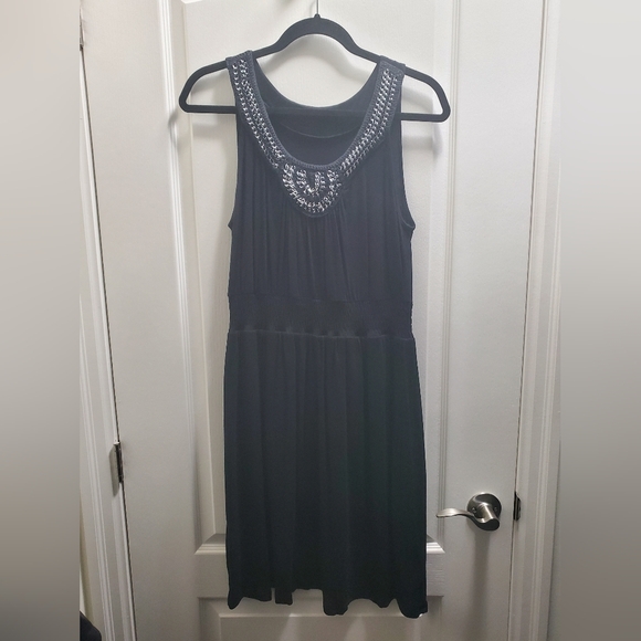 Cute Black Dress with neckline detail L - Picture 2 of 6